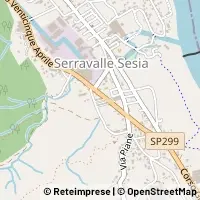 Hartă Serravalle Sesia