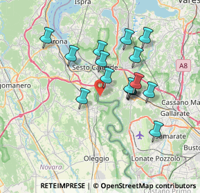 Mappa Via Fantoni, 21019 Somma Lombardo VA, Italia (6.17333)