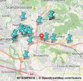 Mappa Via Don Minzoni, 24061 Albano Sant'Alessandro BG, Italia (1.8895)