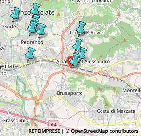 Mappa Via Don Minzoni, 24061 Albano Sant'Alessandro BG, Italia (2.1425)