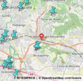 Mappa Via Don Minzoni, 24061 Albano Sant'Alessandro BG, Italia (3.29154)