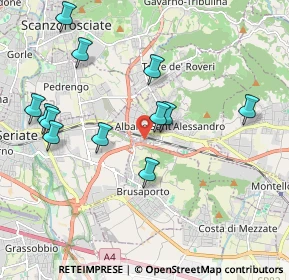 Mappa Via Don Minzoni, 24061 Albano Sant'Alessandro BG, Italia (2.07167)