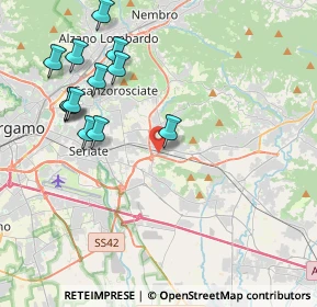 Mappa Via Don Minzoni, 24061 Albano Sant'Alessandro BG, Italia (4.40833)