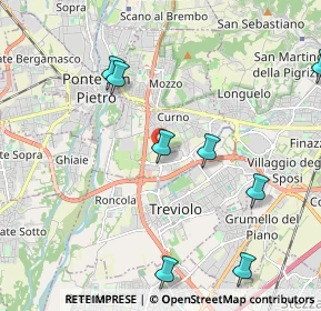 Mappa Via Carlinga, 24035 Curno BG, Italia (2.87727)