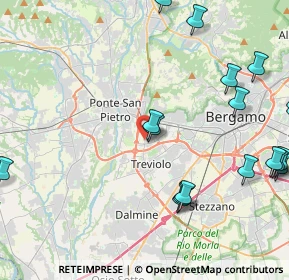 Mappa Via Carlinga, 24035 Curno BG, Italia (5.61833)