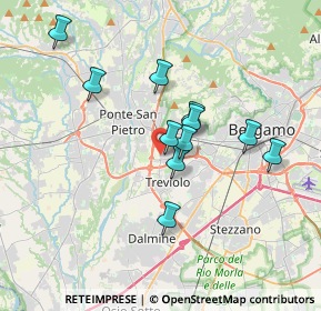 Mappa Via Carlinga, 24035 Curno BG, Italia (3.00455)