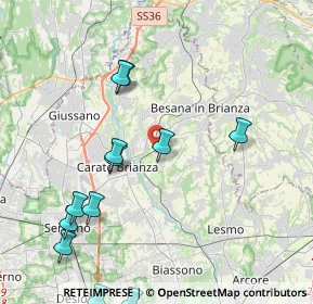 Mappa Via dei Tigli, 20842 Besana In Brianza MB, Italia (5.16769)