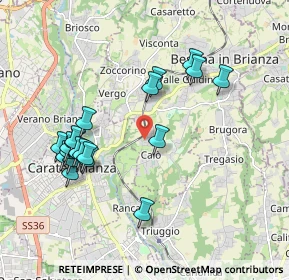 Mappa Via dei Tigli, 20842 Besana In Brianza MB, Italia (1.941)