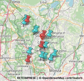 Mappa Via Arturo Toscanini, 20034 Giussano MB, Italia (6.04063)