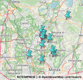 Mappa Via Arturo Toscanini, 20833 Giussano MB, Italia (4.86273)