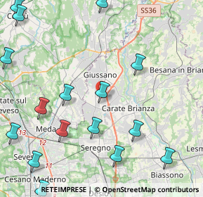 Mappa Via Arturo Toscanini, 20833 Giussano MB, Italia (5.78063)