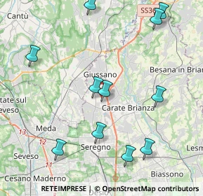 Mappa Via Arturo Toscanini, 20034 Giussano MB, Italia (4.72273)
