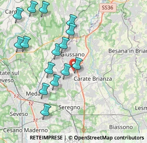 Mappa Via Arturo Toscanini, 20034 Giussano MB, Italia (4.25867)