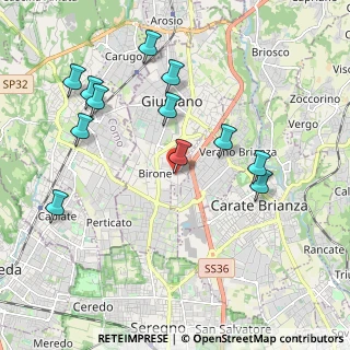 Mappa Via Arturo Toscanini, 20833 Giussano MB, Italia (2.1)
