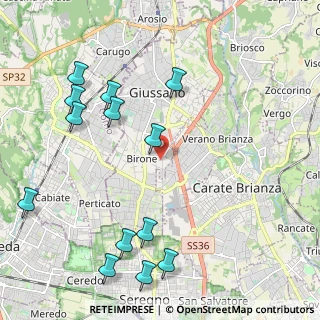 Mappa Via Arturo Toscanini, 20833 Giussano MB, Italia (2.56308)