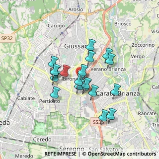 Mappa Via Arturo Toscanini, 20833 Giussano MB, Italia (1.38316)