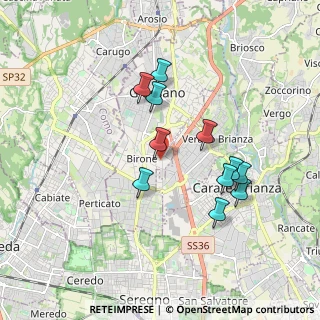 Mappa Via Arturo Toscanini, 20833 Giussano MB, Italia (1.63727)