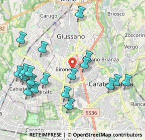 Mappa Via Arturo Toscanini, 20833 Giussano MB, Italia (2.2575)