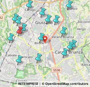 Mappa Via Arturo Toscanini, 20833 Giussano MB, Italia (2.30824)