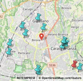 Mappa Via Arturo Toscanini, 20833 Giussano MB, Italia (2.59714)