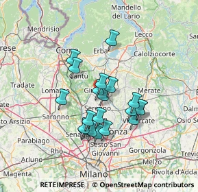 Mappa Via Arturo Toscanini, 20034 Giussano MB, Italia (11.0425)