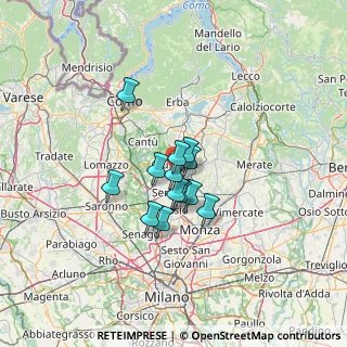 Mappa Via Francesco Cilea, 20833 Giussano MB, Italia (8.09538)