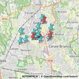 Mappa Via Francesco Cilea, 20833 Giussano MB, Italia (1.195)