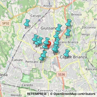 Mappa Via Francesco Cilea, 20833 Giussano MB, Italia (1.24)