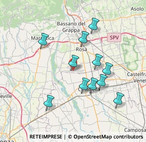 Mappa Via Casona, 36056 Tezze sul Brenta VI, Italia (6.77182)