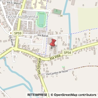 Mappa Via Villa, 87, 36056 Tezze sul Brenta, Vicenza (Veneto)