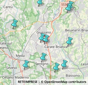 Mappa Via Mozart, 20034 Giussano MB, Italia (4.72364)