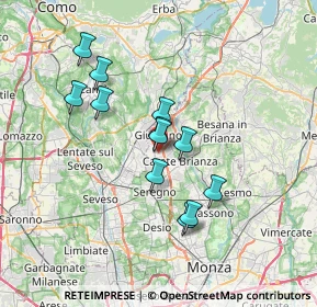 Mappa Via Mozart, 20034 Giussano MB, Italia (5.79917)