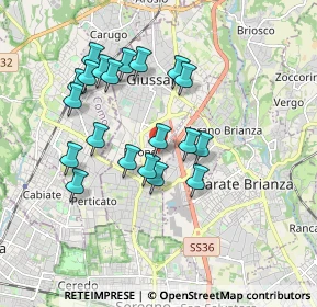 Mappa Via Mozart, 20034 Giussano MB, Italia (1.6605)