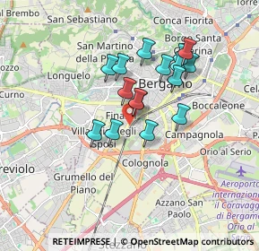 Mappa Via Giovanni Ruspini, 24127 Bergamo BG, Italia (1.36313)