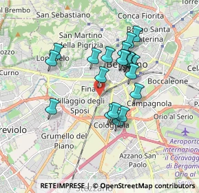 Mappa Via Giovanni Ruspini, 24127 Bergamo BG, Italia (1.458)