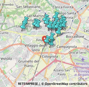 Mappa Via Giovanni Ruspini, 24127 Bergamo BG, Italia (1.4895)