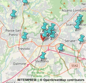 Mappa Via Giovanni Ruspini, 24127 Bergamo BG, Italia (4.458)