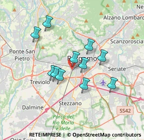 Mappa Via Giovanni Ruspini, 24127 Bergamo BG, Italia (2.86636)