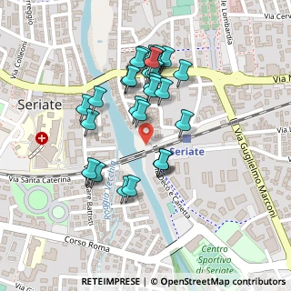 Mappa Via Francesco Decò e Torquato Canetta, 24068 Seriate BG, Italia (0.20552)