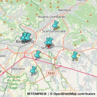 Mappa Via Francesco Decò e Torquato Canetta, 24068 Seriate BG, Italia (3.63091)