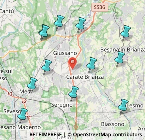 Mappa Via Achille Grandi, 20843 Verano Brianza MB, Italia (4.76167)