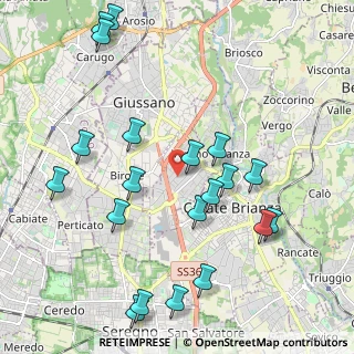 Mappa Via Achille Grandi, 20843 Verano Brianza MB, Italia (2.351)