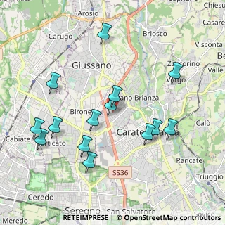 Mappa Via Achille Grandi, 20843 Verano Brianza MB, Italia (2.03714)