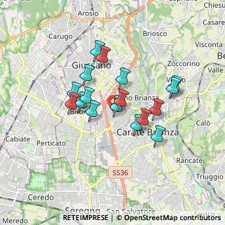 Mappa Via Achille Grandi, 20843 Verano Brianza MB, Italia (1.40059)