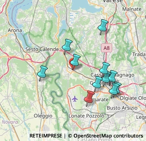 Mappa Via Duca D'Aosta, 21019 Somma Lombardo VA, Italia (7.07)