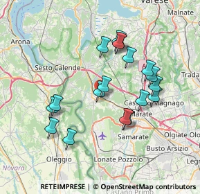 Mappa Via Duca D'Aosta, 21019 Somma Lombardo VA, Italia (6.72111)