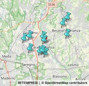 Mappa Via Gorgone, 20841 Carate Brianza MB, Italia (2.81364)