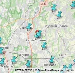 Mappa Via Gorgone, 20841 Carate Brianza MB, Italia (7.035)