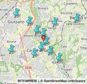 Mappa Via Gorgone, 20841 Carate Brianza MB, Italia (1.7625)