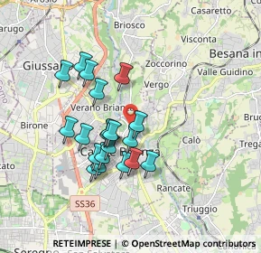 Mappa Via Gorgone, 20841 Carate Brianza MB, Italia (1.4895)